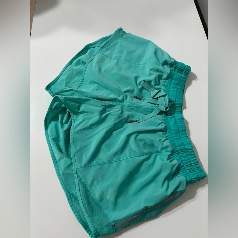 Size 6 Turquoise Lululemon Shorts